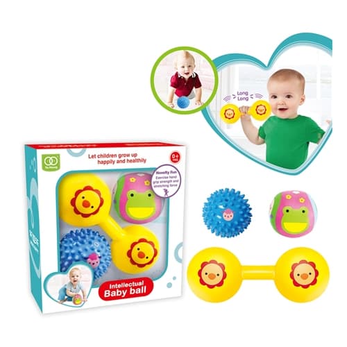 Set de 3 jucarii senzoriale pentru bebelusi