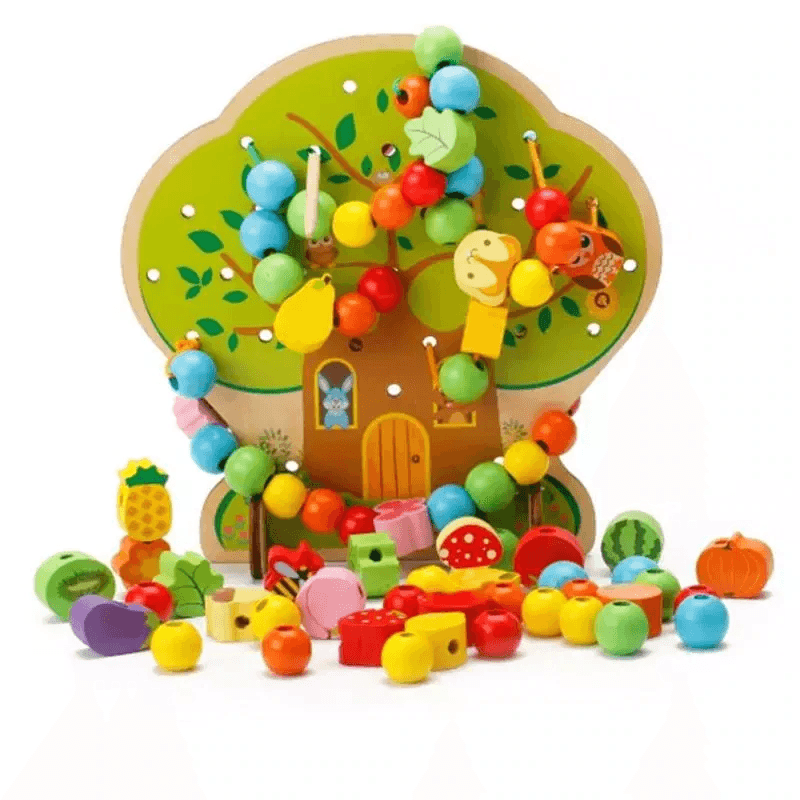 Joc Montessori, pomul cu fructe - 102 piese