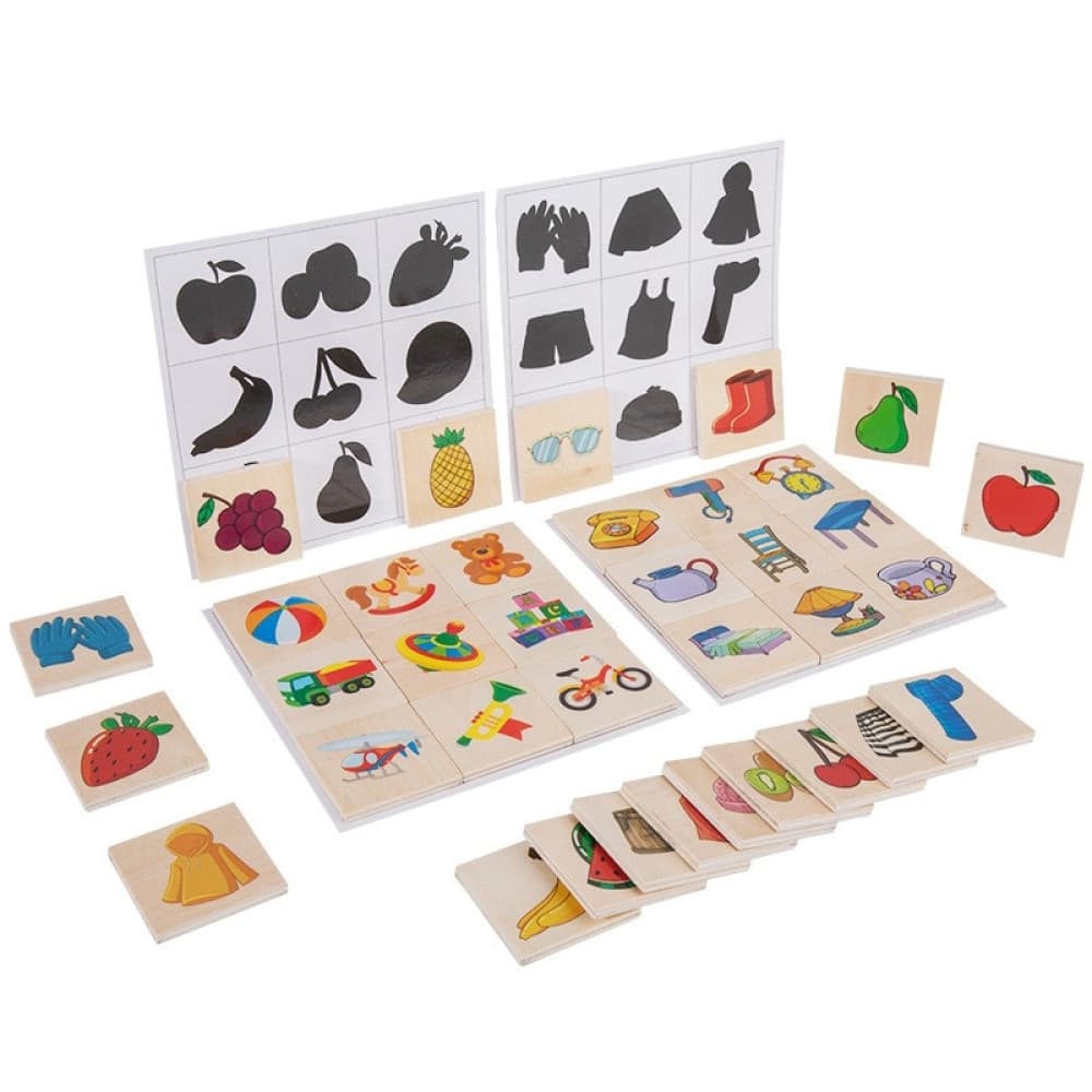 Joc interactiv pentru copii, jocul umbrelor, joc de asociere si memorie, Montessori