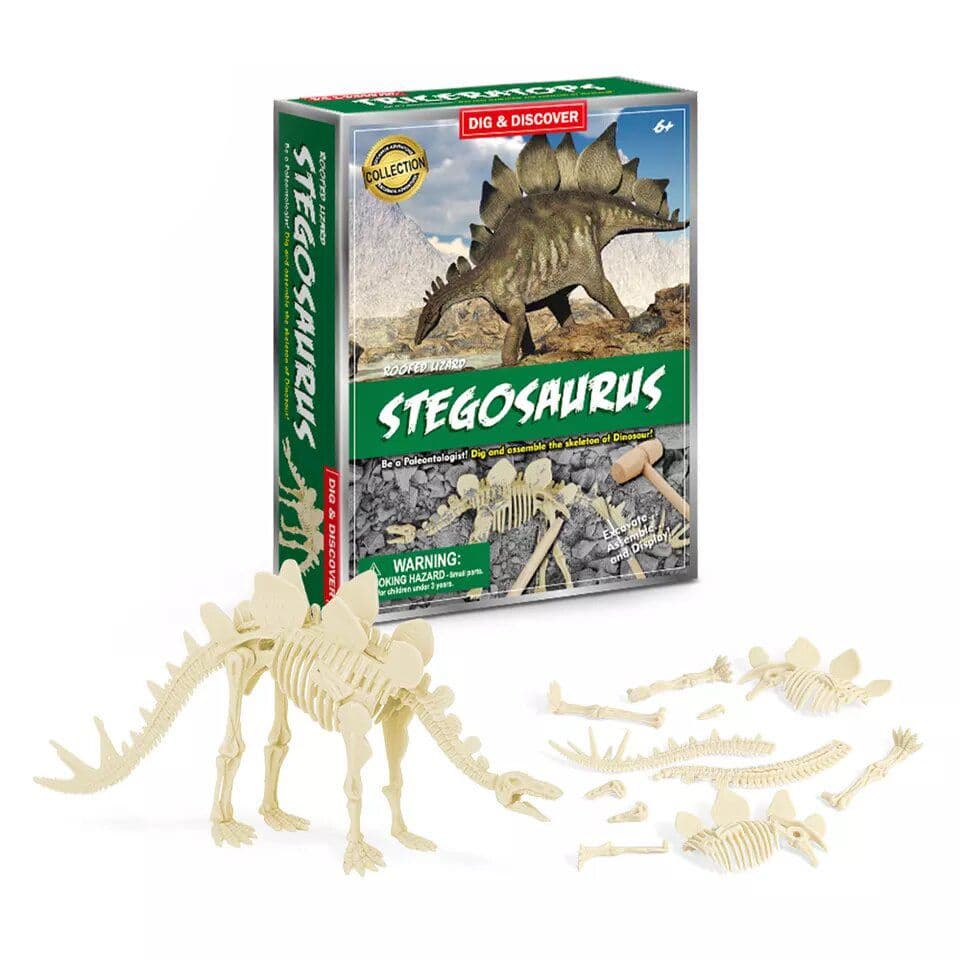 Set de joaca Descopera dinozaurul cu armura – Stegosaurus