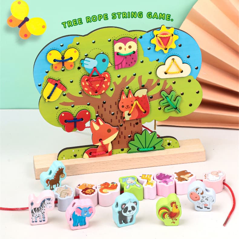 Joc din Lemn, Montessori, Pomul de snuruit