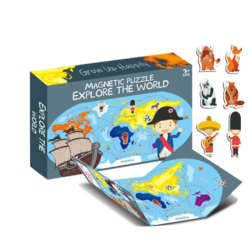 Harta magnetica educativa, Exploreaza lumea