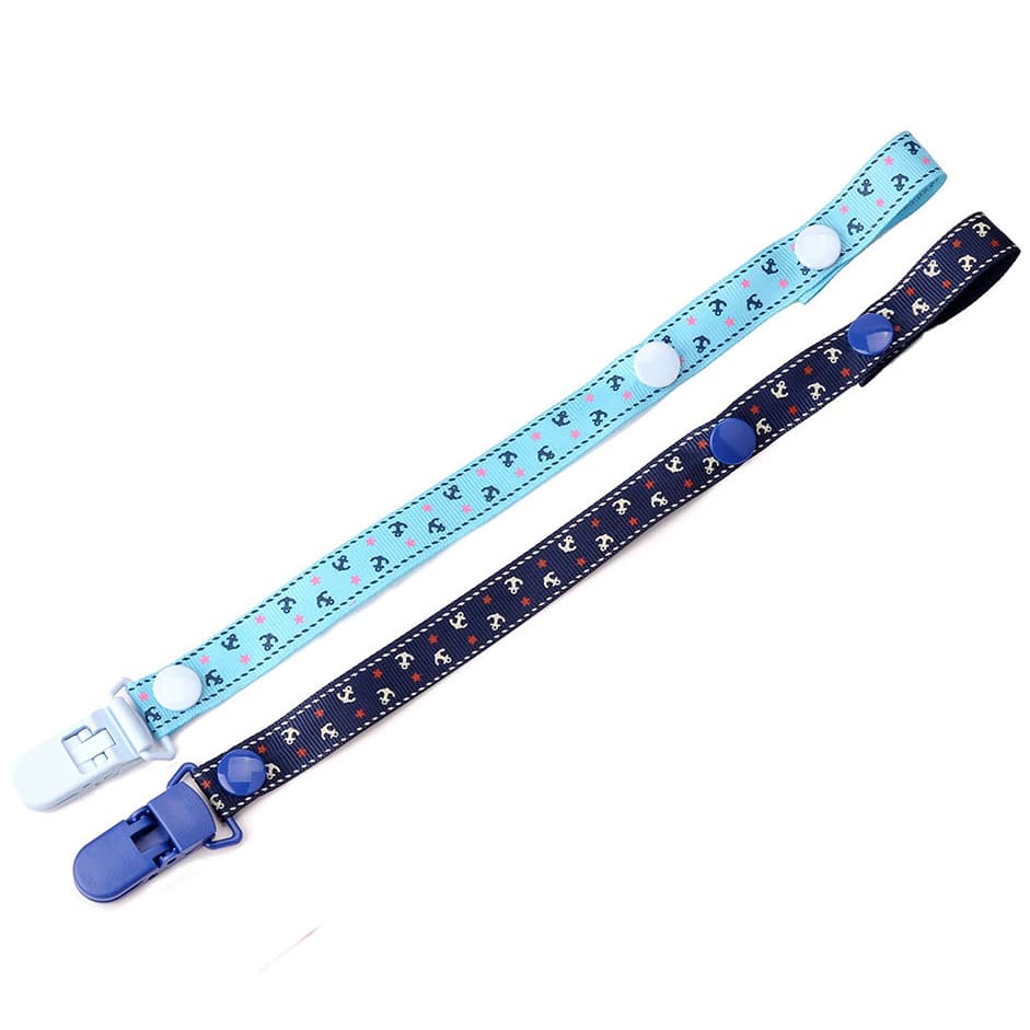Set 2 lanturi pentru suzeta sau jucarie, cu clips