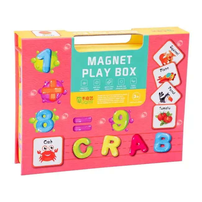 Carte magnetica cu litere si cifre, Montessori