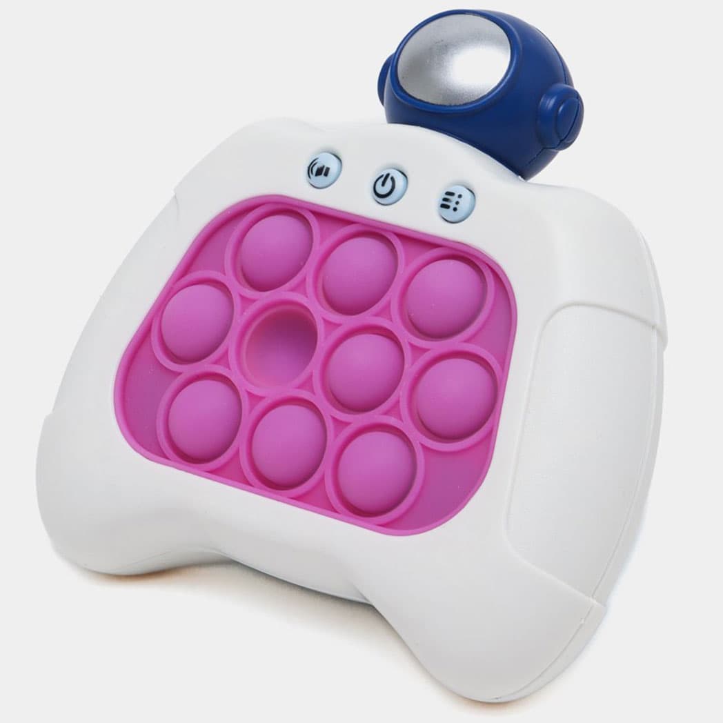 Joc interactiv Pop-It Consola, antistres, cu sunete si lumini, Astronaut