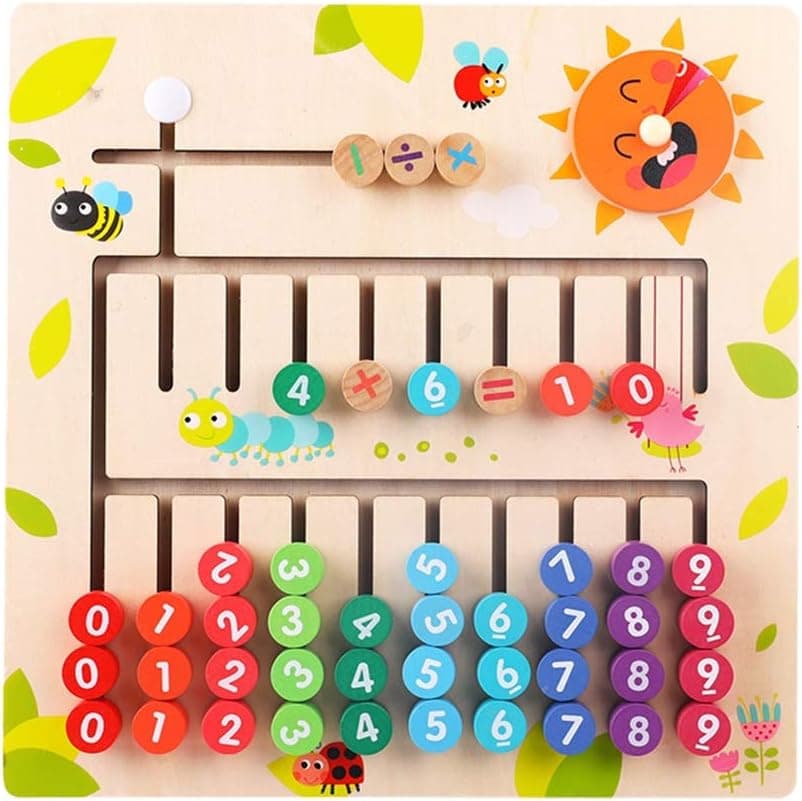 Joc educativ din lemn, Montessori, Labirintul pentru Matematica