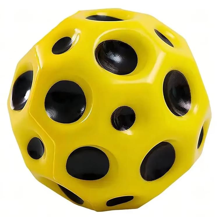 Minge Saltareata, Super Space Ball, 7 cm, Galbena