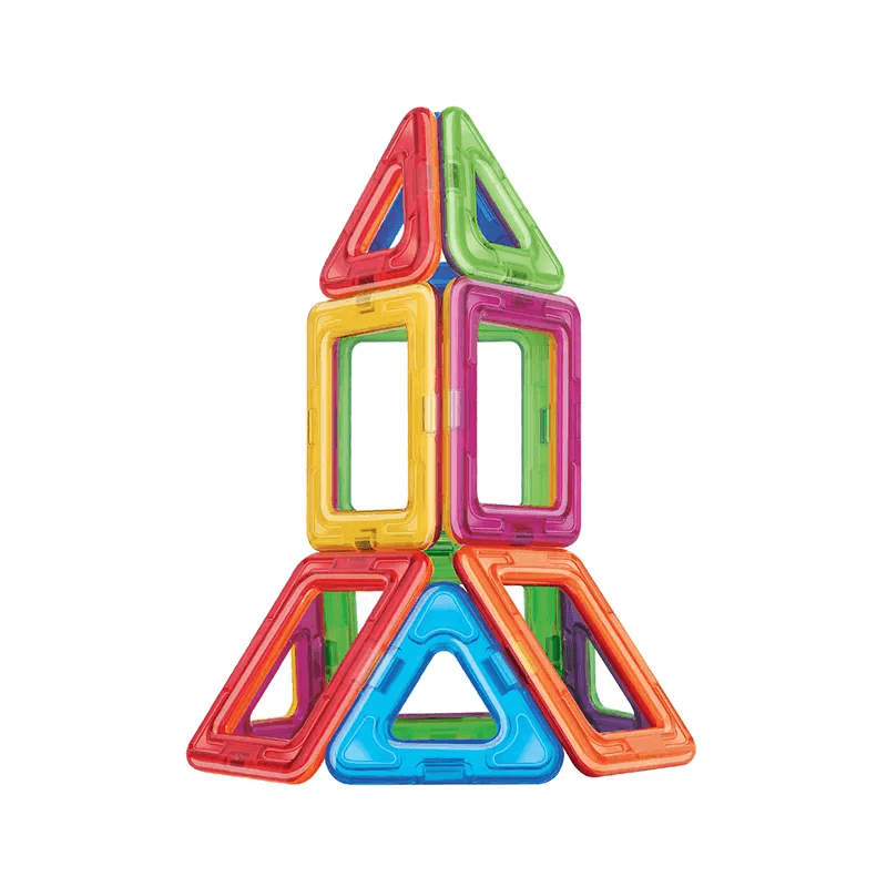 Set magnetic de construit, forme geometrice, 36 piese