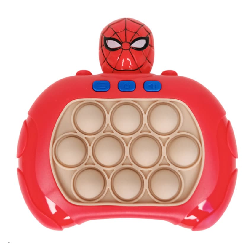 Joc interactiv Pop-It Consola, antistres, cu sunete si lumini, Rosu