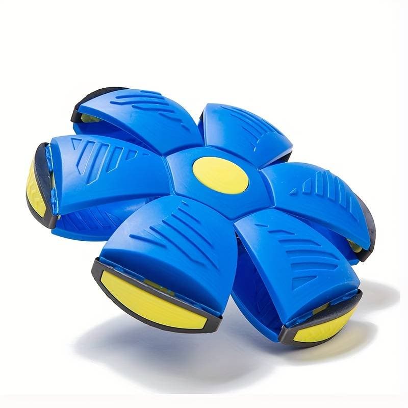 Minge zburatoare transformabila in disc Frisbee, Albastru