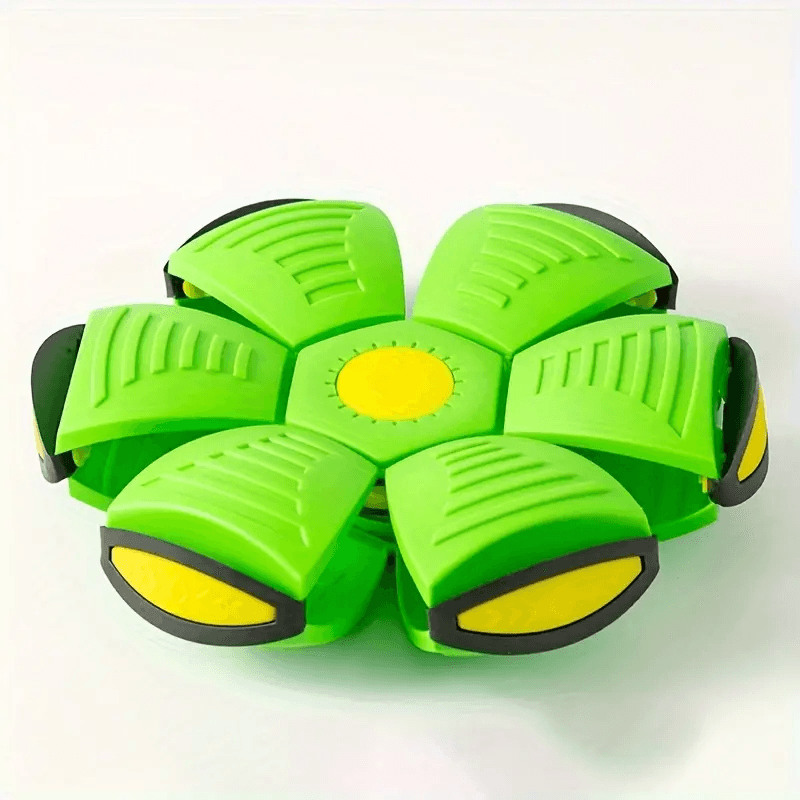 Minge zburatoare transformabila in disc Frisbee, Verde