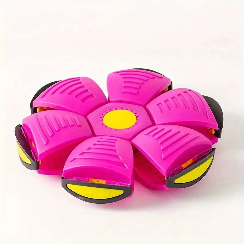 Minge zburatoare transformabila in disc Frisbee, Roz