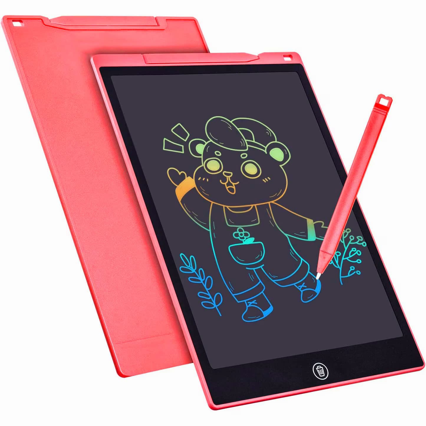 Tableta LCD pentru scris si desenat copii, 8.5 inch, Rosu