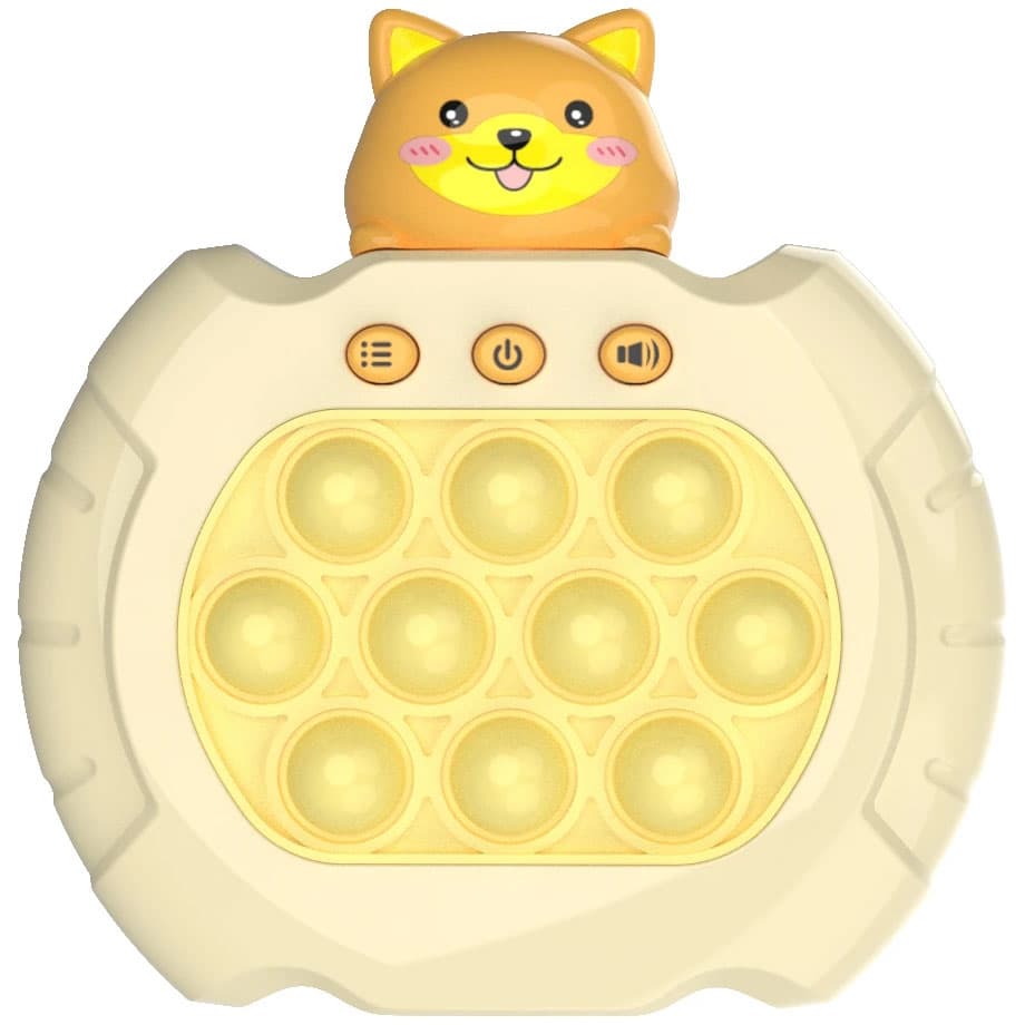 Joc interactiv Pop-It Consola, antistres, cu sunete si lumini, Catel