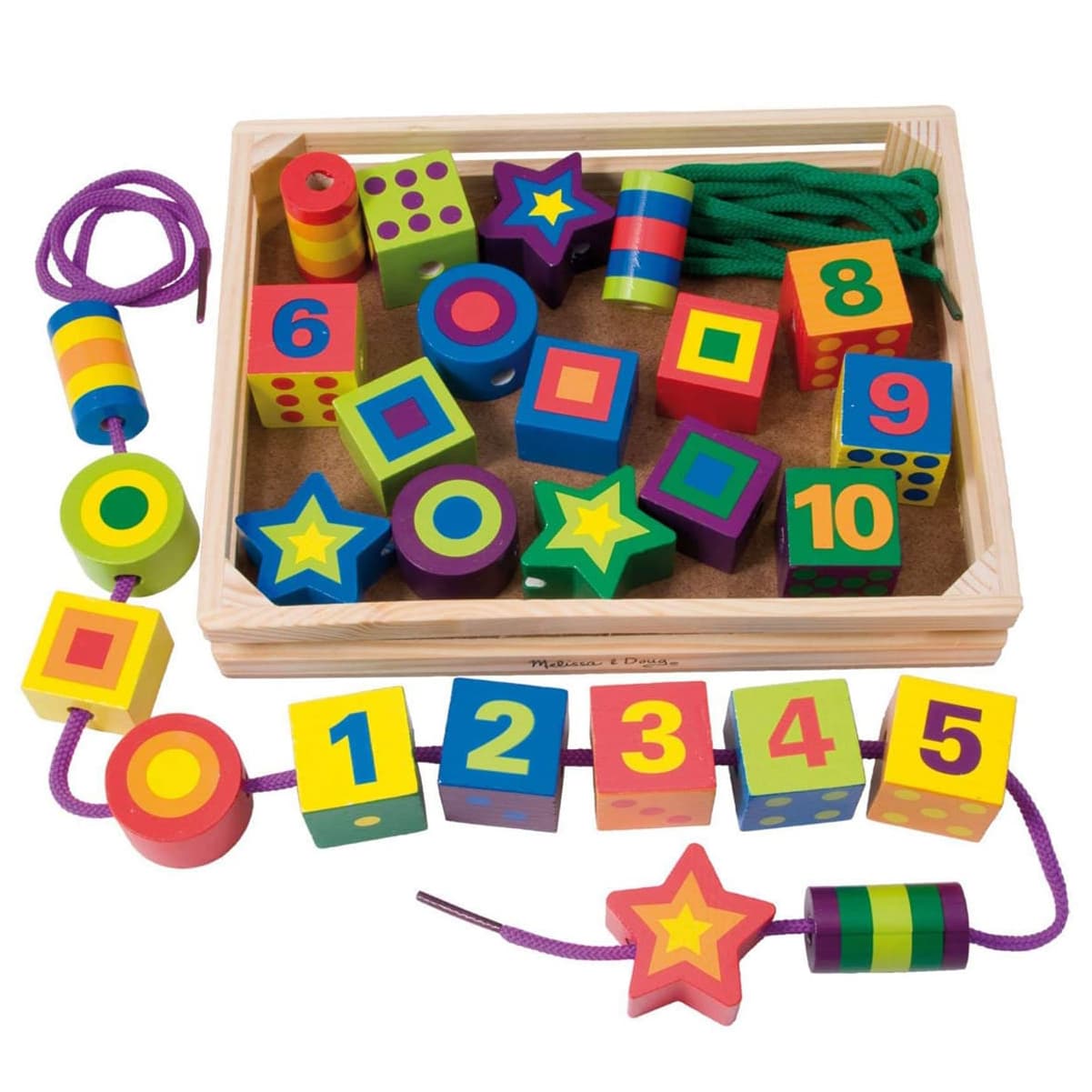 Cuburi de Constructie si Snuruit, Joc Montessori 2 in 1, 27 piese