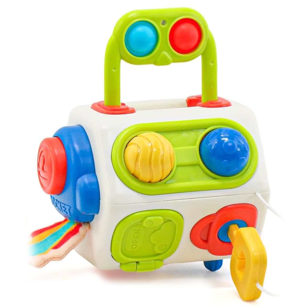 Jucarie Montessori pentru stimularea cognitiva si motrica a bebelusului, hexagon