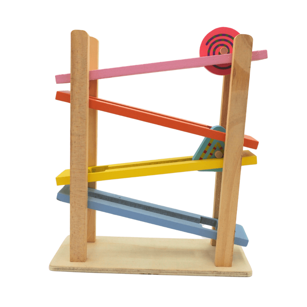 Circuit Montessori cu forme geometrice, din lemn, 2 piese