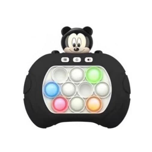 Joc interactiv Pop-It Consola, antistres, cu sunete si lumini, forma Mickey