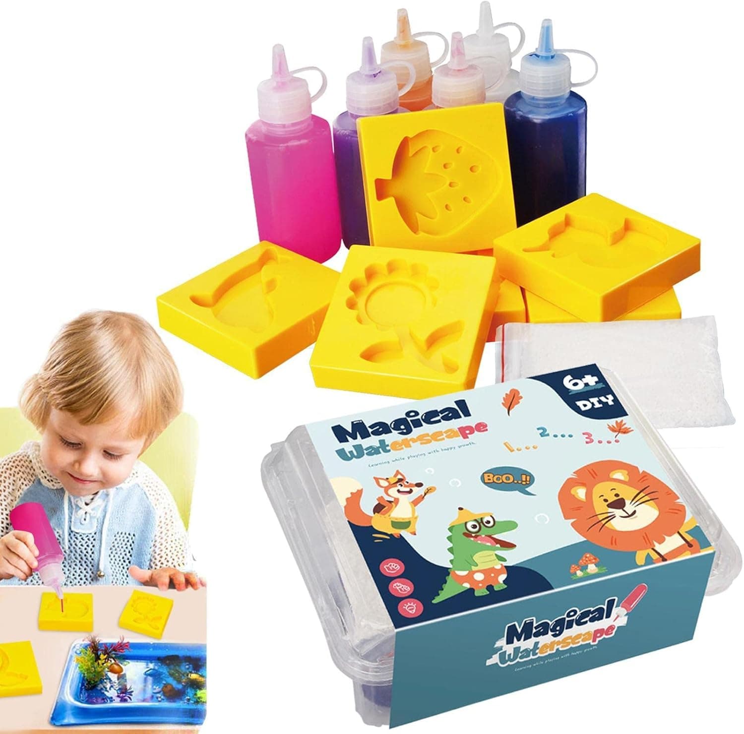Joc Educativ de pictat pe apa cu Matrite Creative pentru Copii