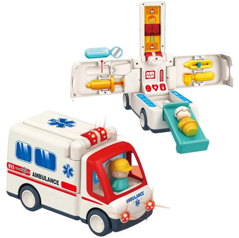 Ambulanta interactiva, cu paramedic si pacient