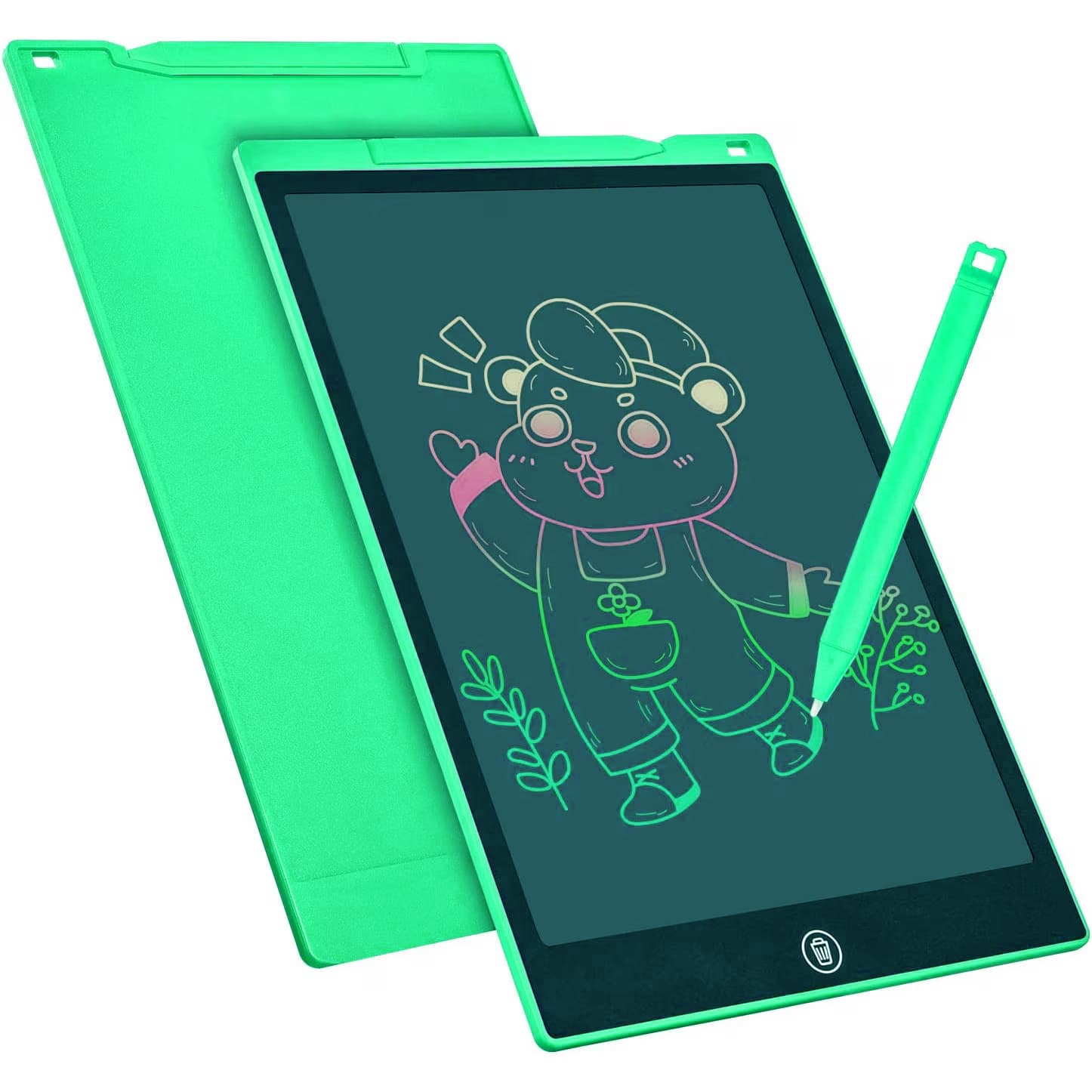 Tableta LCD pentru scris si desenat copii, Electronice, Verde, 8.5 inch