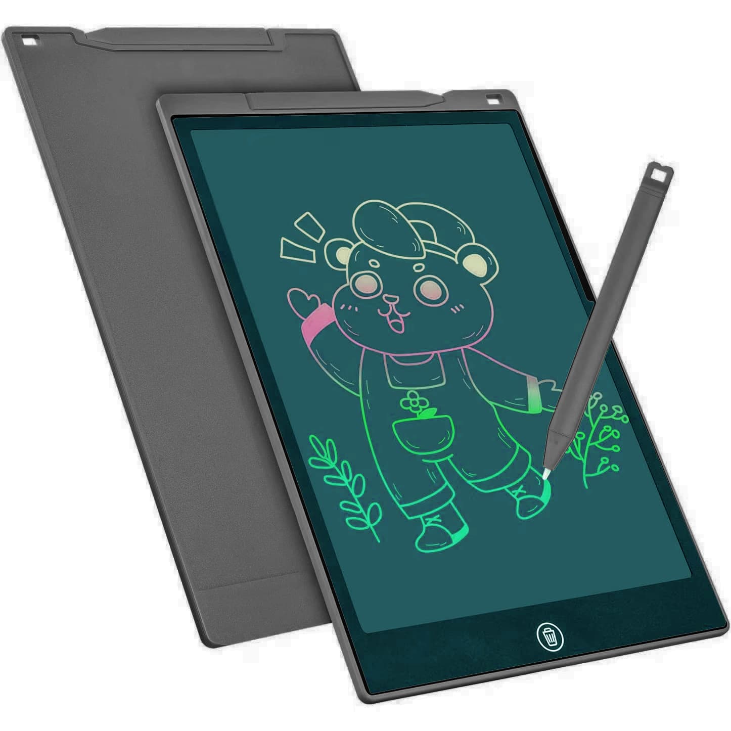 Tableta LCD pentru scris si desenat copii, Electronice, 8.5 inch, Negru
