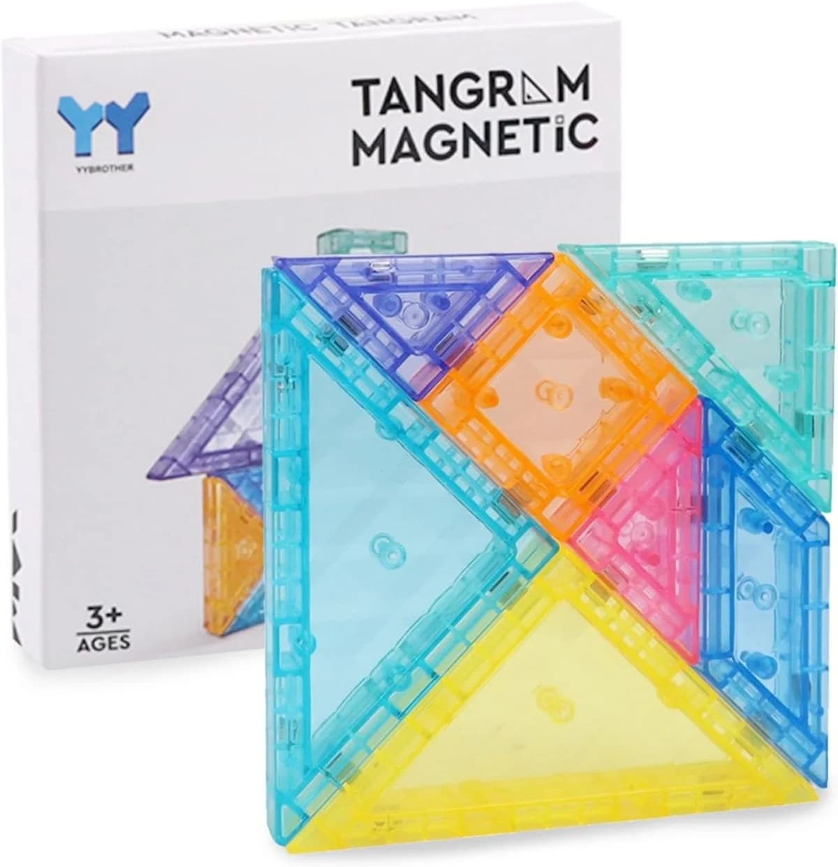 Tangram Magnetic YYBROTHER - Joc Educativ si Creativ pentru Copii 3+