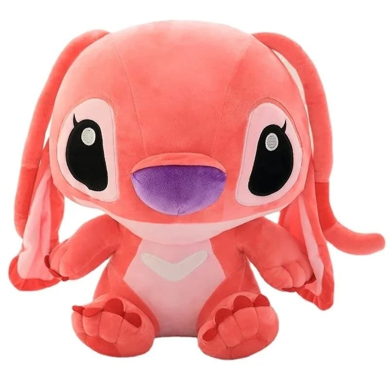 Jucarie de plus Lilo Stitch roz, moale si catifelata, perfecta pentru copii si fani Disney, 40 cm