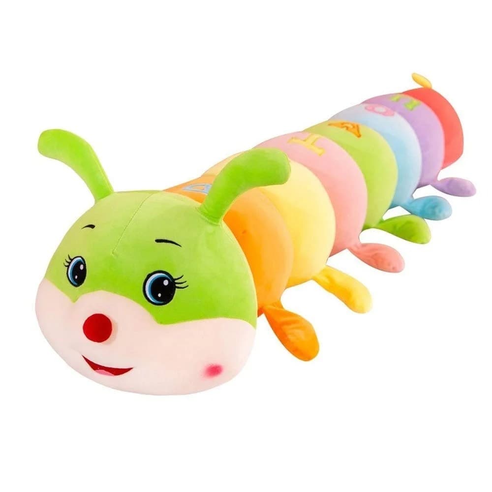 Jucarie de plus in forma de omida curcubeu, moale si colorata pentru copii si bebelusi, 68 cm