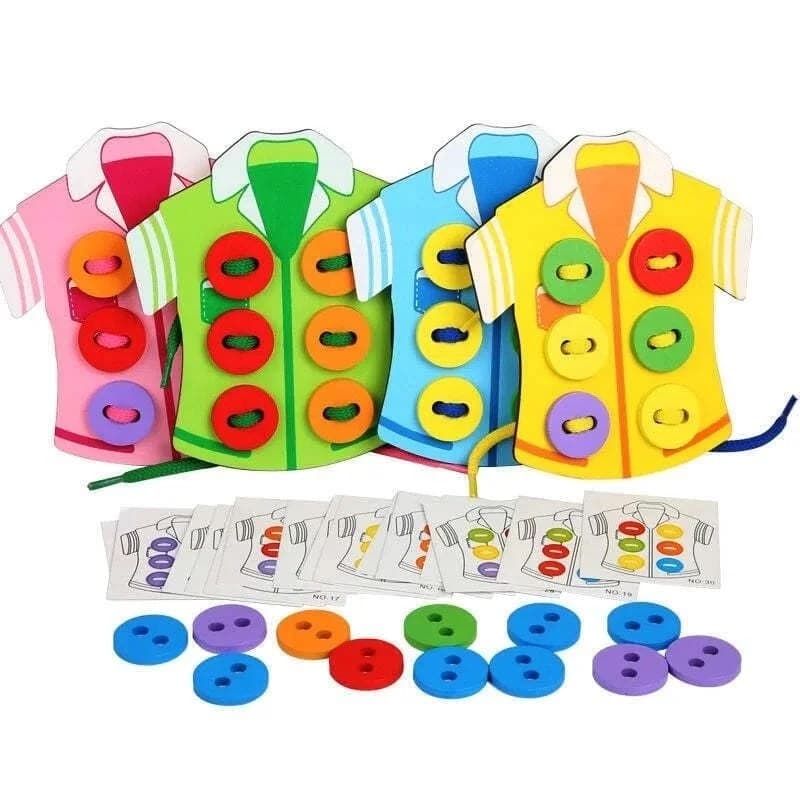 Set educativ montessori din lemn pentru dezvoltarea abilitatilor motorii fine ale copiilor