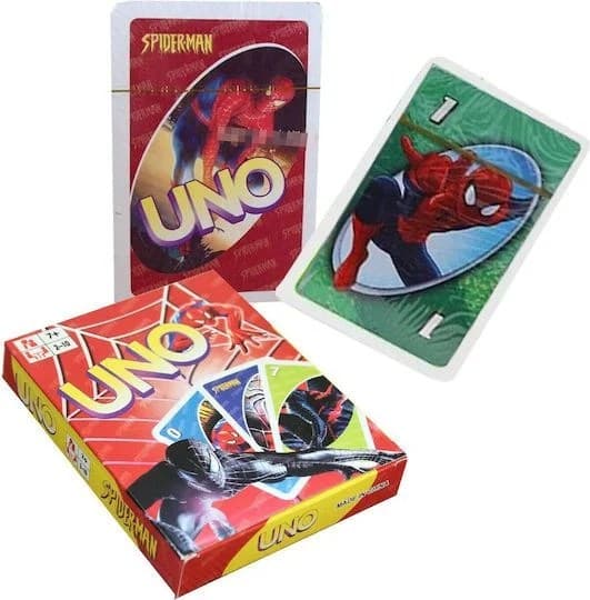 Joc de carti uno spiderman pentru copii si fani benzi desenate