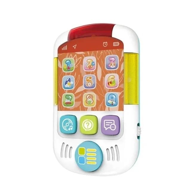 Telefon interactiv educativ pentru bebelusi, ideal pentru stimulare auditiva si coordonare