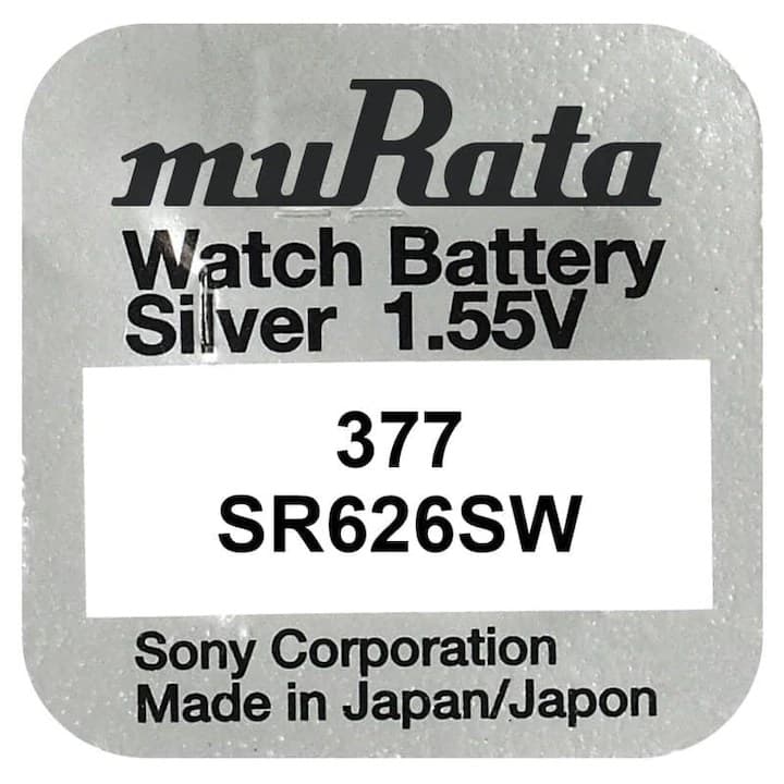 Baterie, Oxid de Argint, muRata 377 sr626sw, 1.55V, 1 buc
