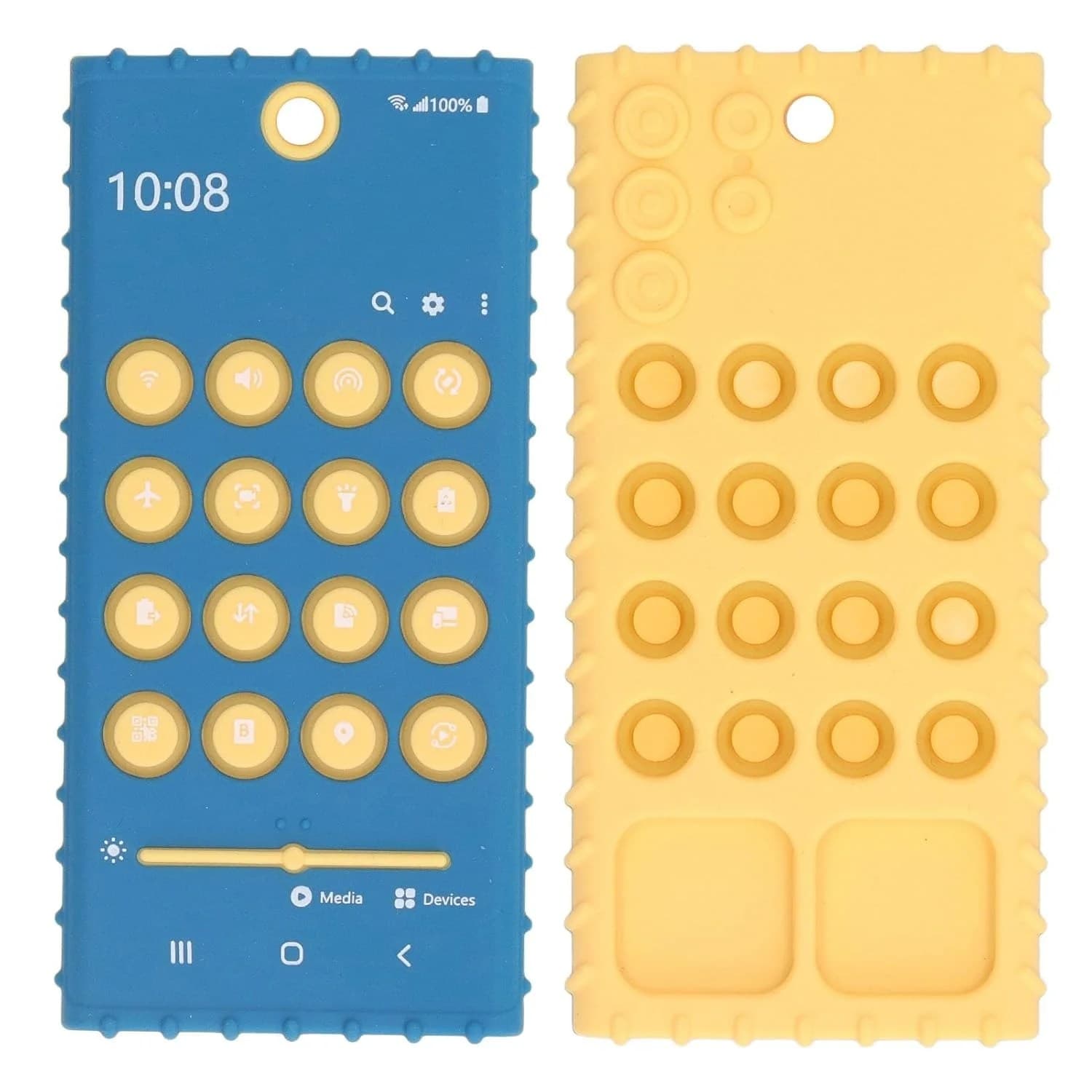 Jucarie interactiva senzoriala in forma de telefon pentru bebelusi si copii mici