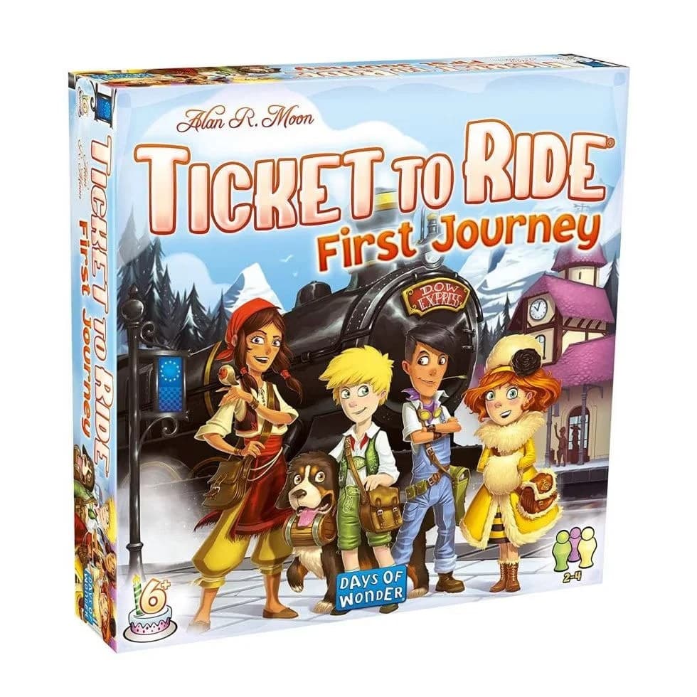 Joc de societate Ticket to Ride First Journey pentru intreaga familie, editia copii