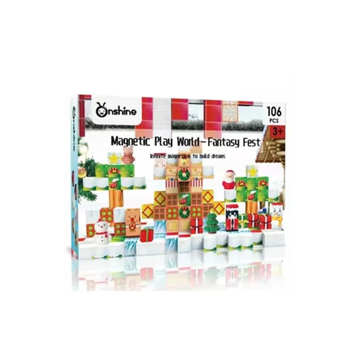 Set magnetic de constructie fantasy fest 101 piese pentru creativitate nelimitata