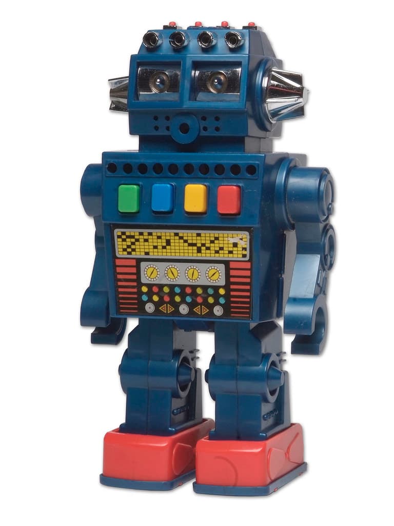 Robot de jucărie cu articulații mobile